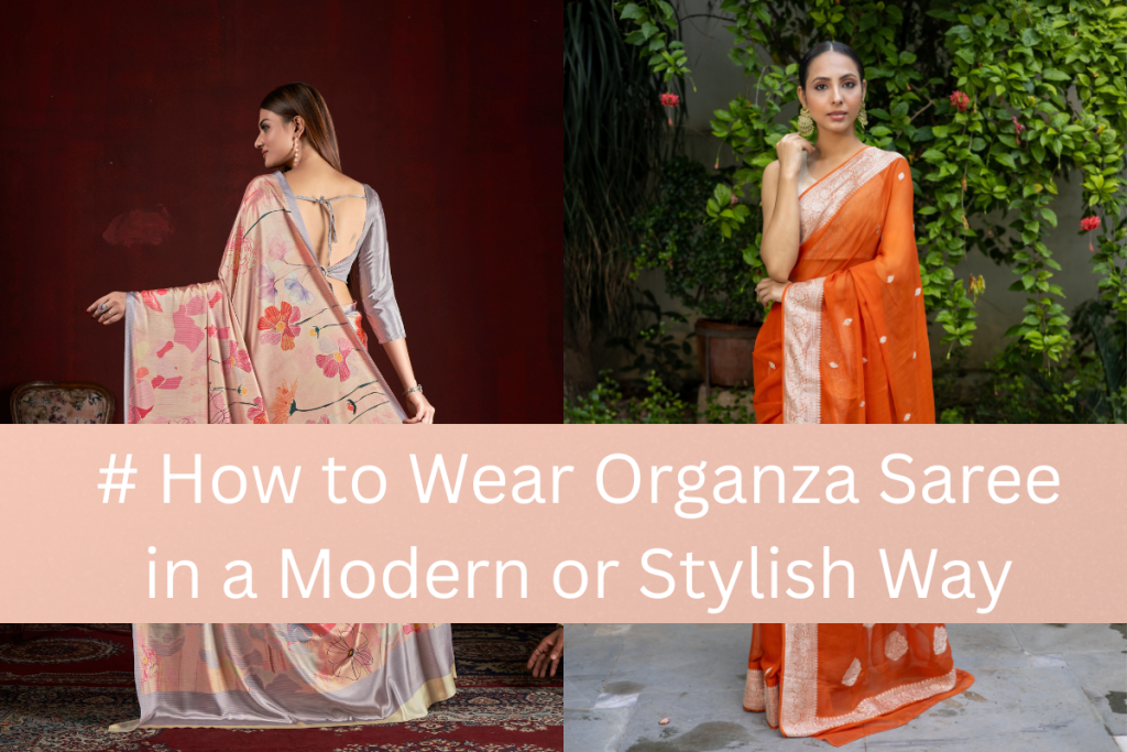 # How to Wear Organza Saree in a Modern or Stylish Way